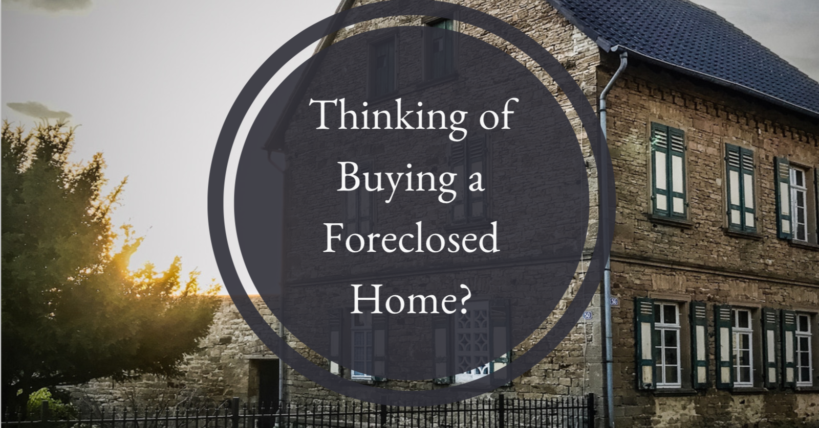 buying a pre-foreclosure house