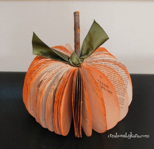 Book pumpkin