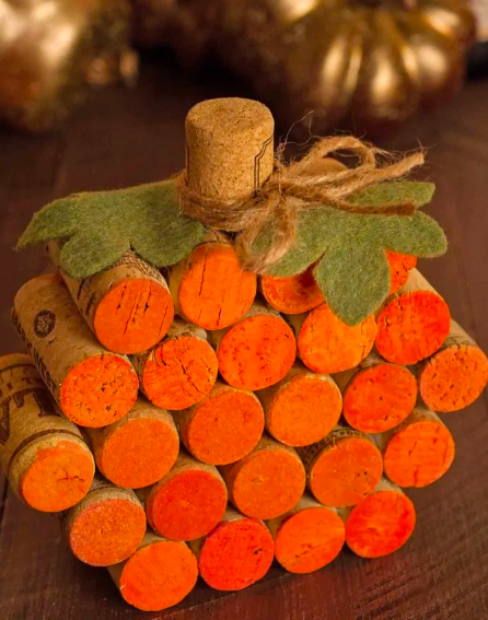 Wine Cork Pumpkin