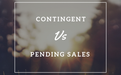 Contingent vs Pending Sales: What is the Difference?