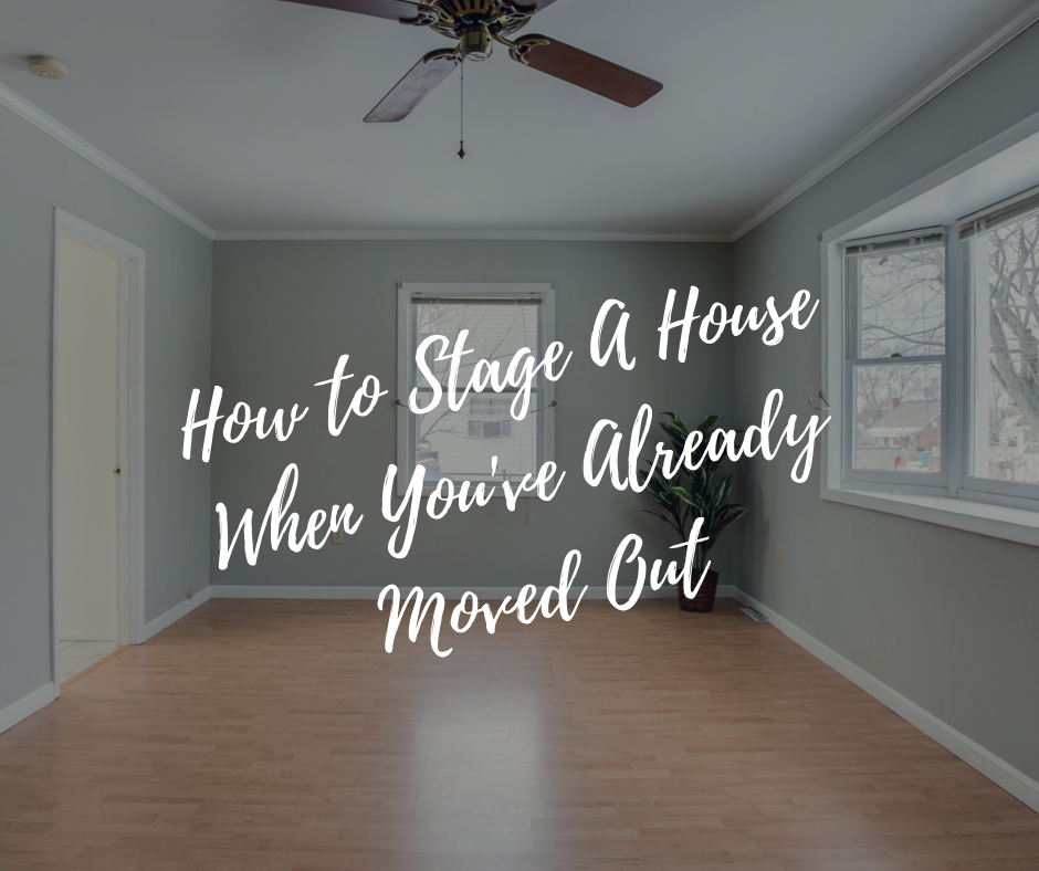 Staging a house without furniture