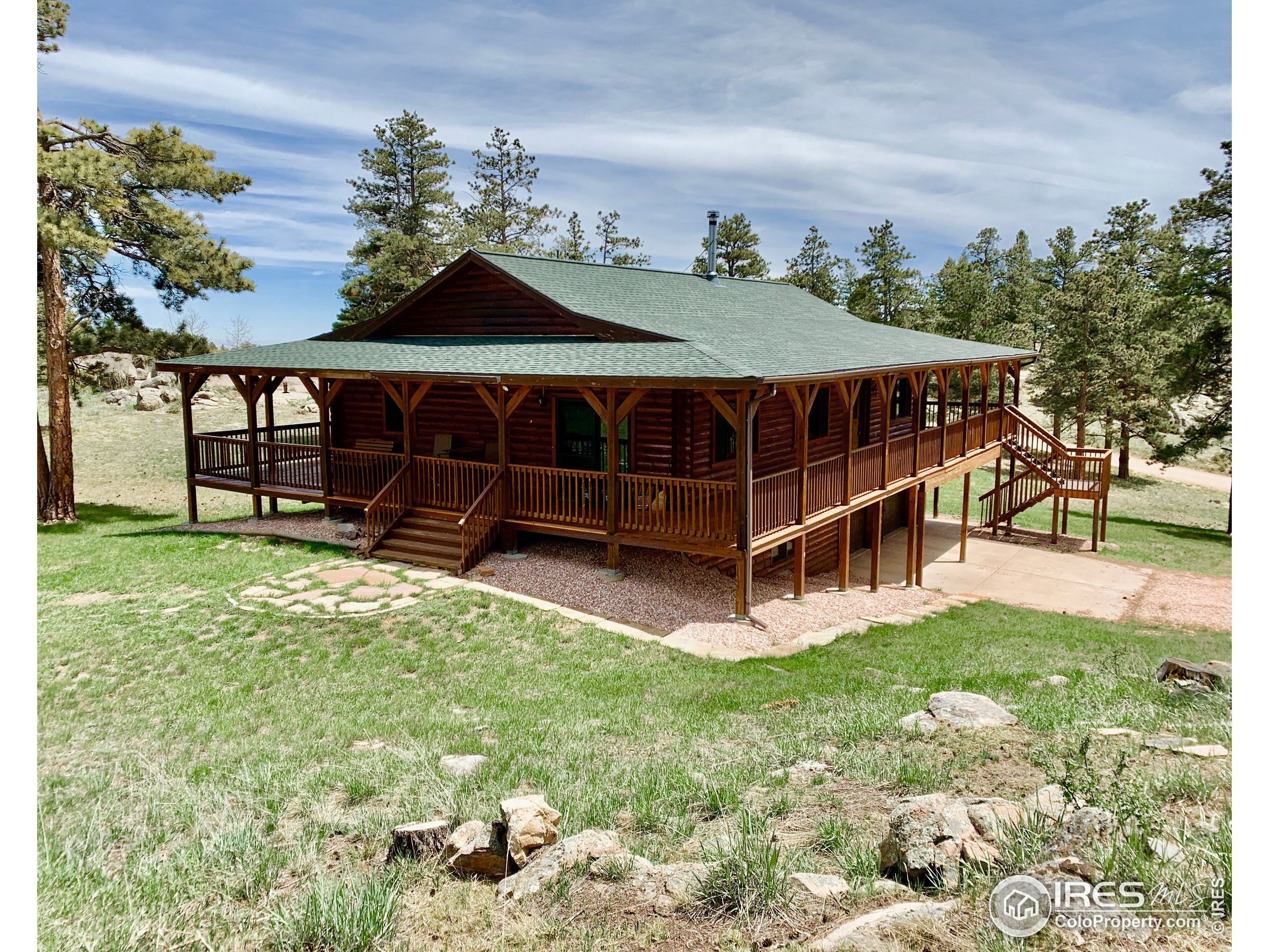 Summer log cabin